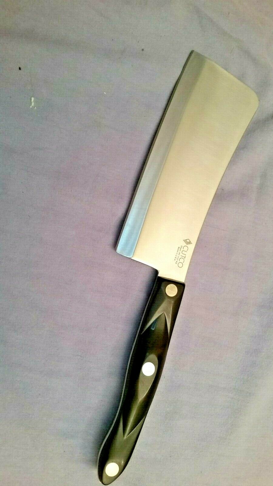 Cutco 1737 KD Cleaver, leather sheath, made in USA, sharp! High Carbon Stainless - Fresh Stock Dated January 2026