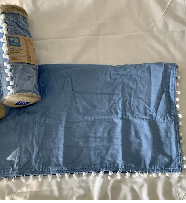 POTTERY BARN TEEN MUFFY CORD SHAM Blue - Fresh Stock Dated February 2026