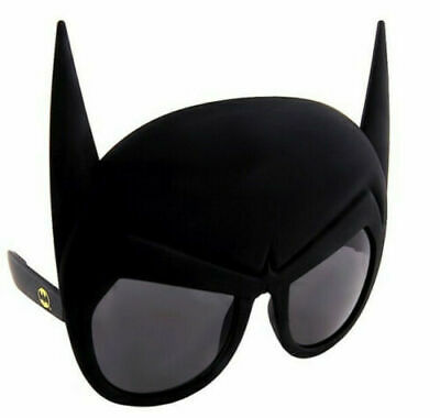 BATMAN HEAD SUNSTACHES SUNGLASSES Comics Cartoon Black Super Hero Mask Adult - Fresh Stock Dated February 2026