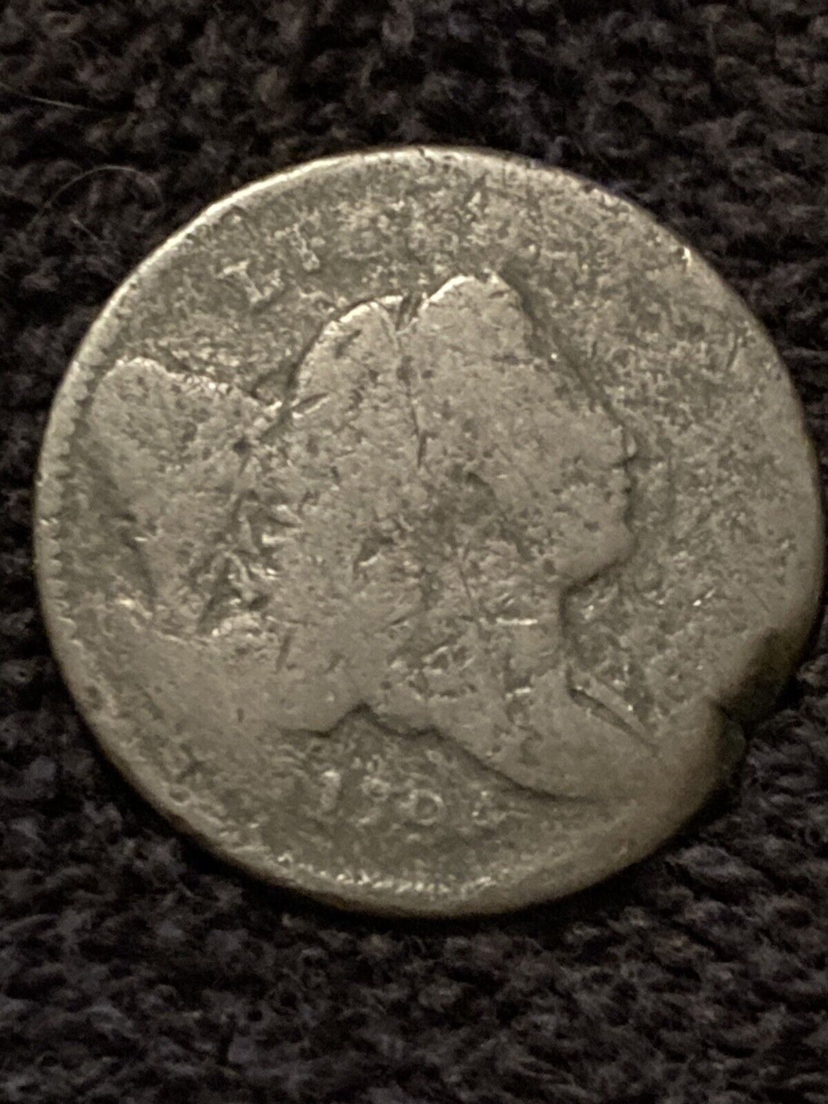 1794 liberty cap half cent 1/2c C-4A R-3 Error RagClip Clipped planchet Edge Lrt - Fresh Stock Dated February 2026