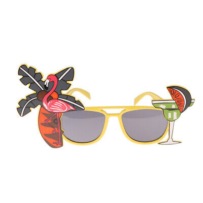 FLAMINGO COCKTAIL TEQUILA SUNGLASSES GLASSES FANCY DRESS STAG DO HEN PARTY - Fresh Stock Dated February 2026