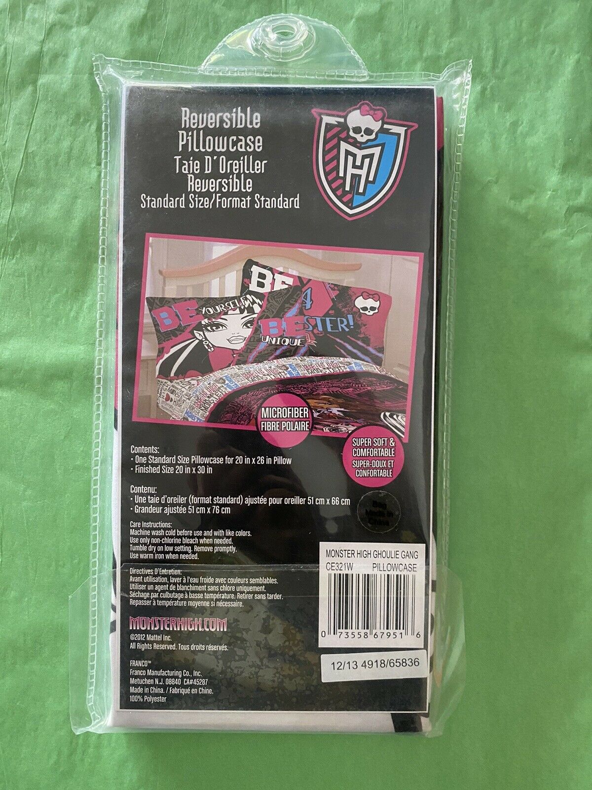 Monster High Pillow Case Teen Kids Pillow Case - Fresh Stock Dated December 2025