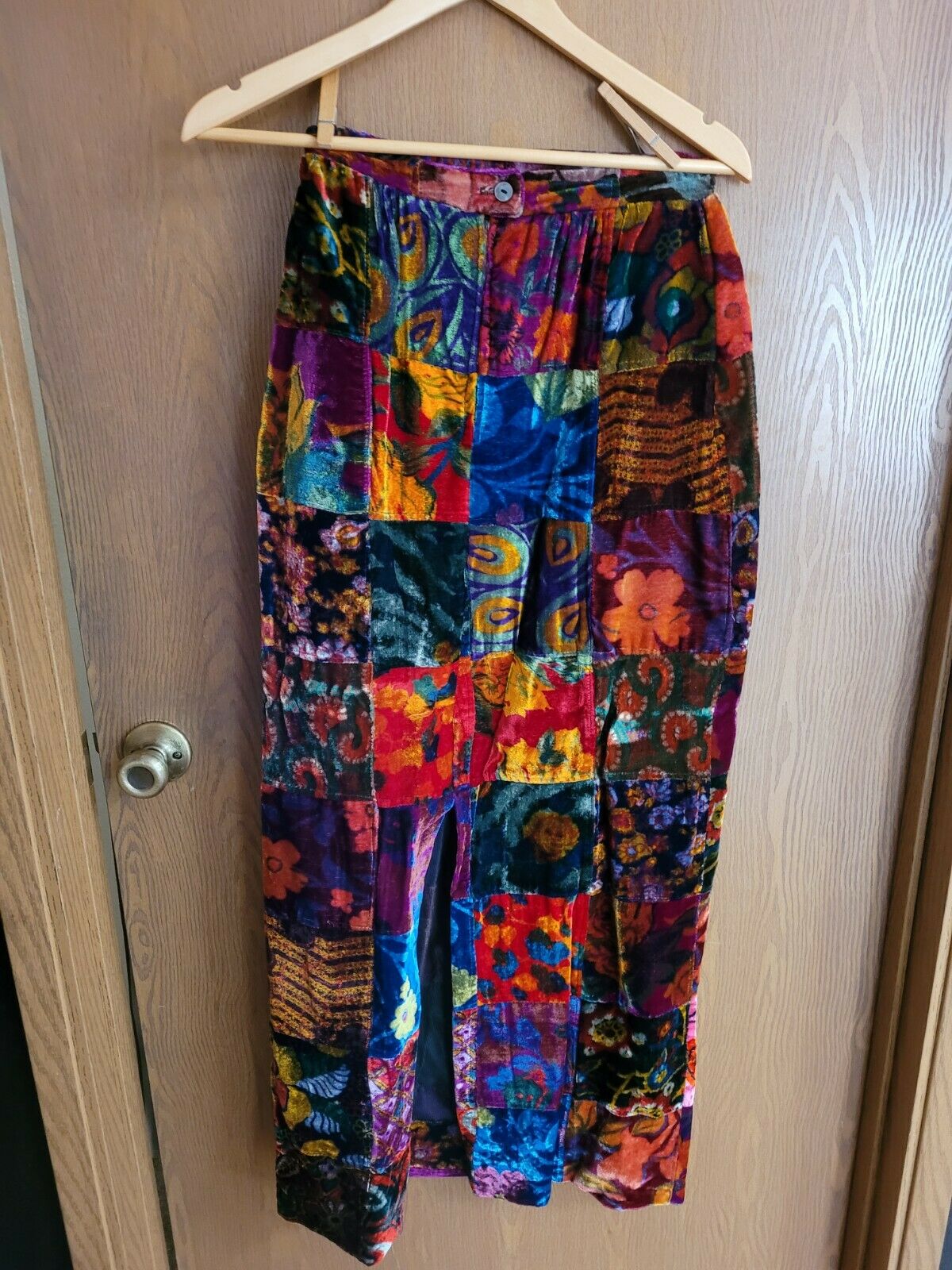 1960s Women's Jantzen Velvet Patchwork Skirt & unmarked Velvet top - Fresh Stock Dated March 2026