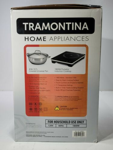 Tramontina 3 Piece Protable Induction Cooking System w/ 4qt Covered Pan - Fresh Stock Dated December 2025