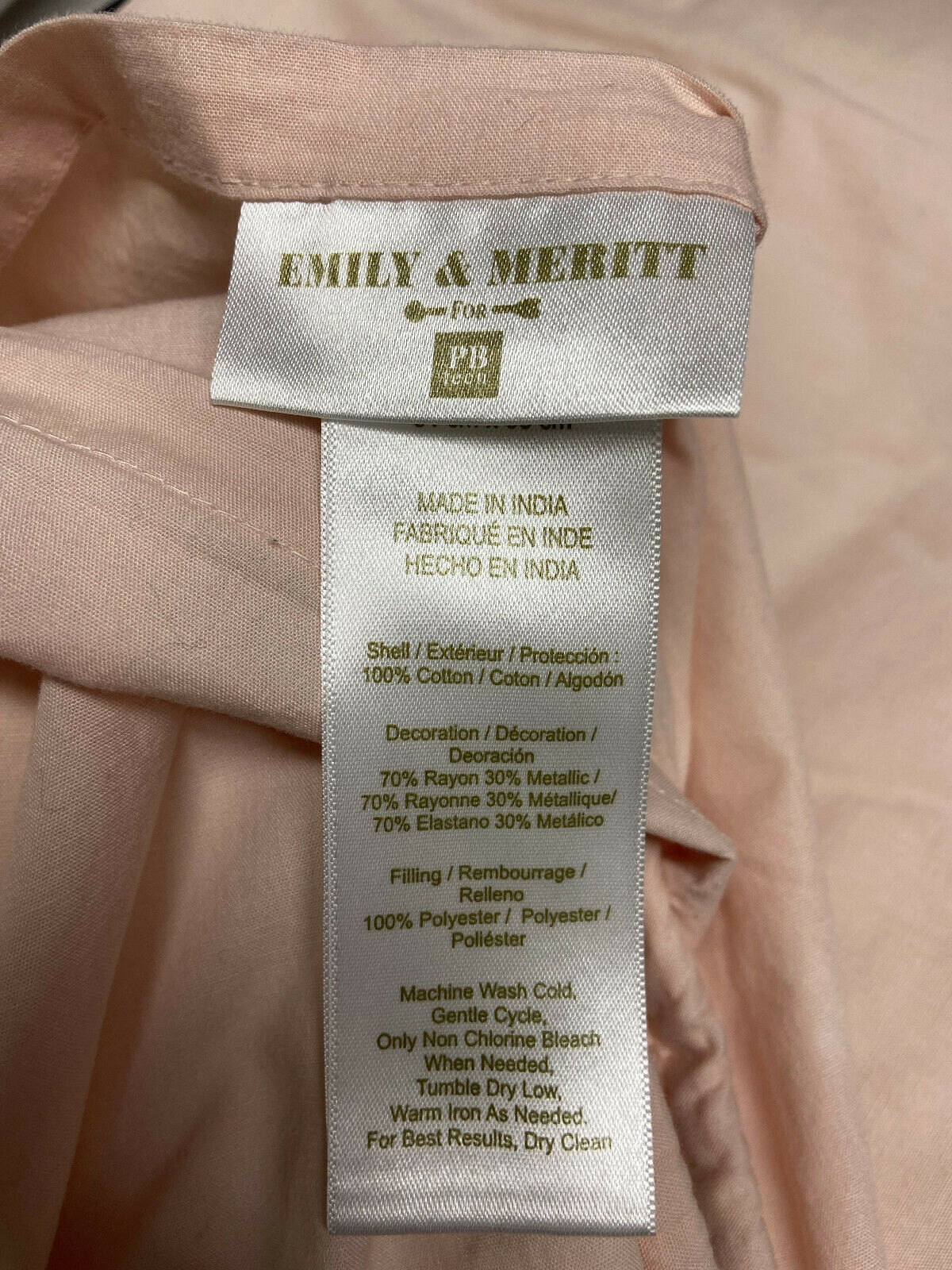 EMILY & MERITT For PB Teen Pillow Shams Set Of 4 - Fresh Stock Dated December 2025
