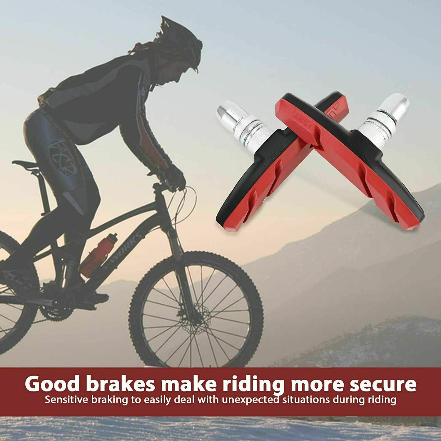 4 / 8 / 10x V BRAKE BLOCKS CYCLING BIKE BICYCLE MTB BRAKE BLOCKS PADS SHOES 70MM - Fresh Stock Dated February 2026