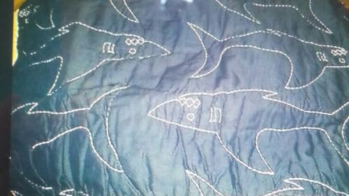 2 Pottery Barn Kids  quilted Owen standard Shams shark  New with tags - Fresh Stock Dated December 2025