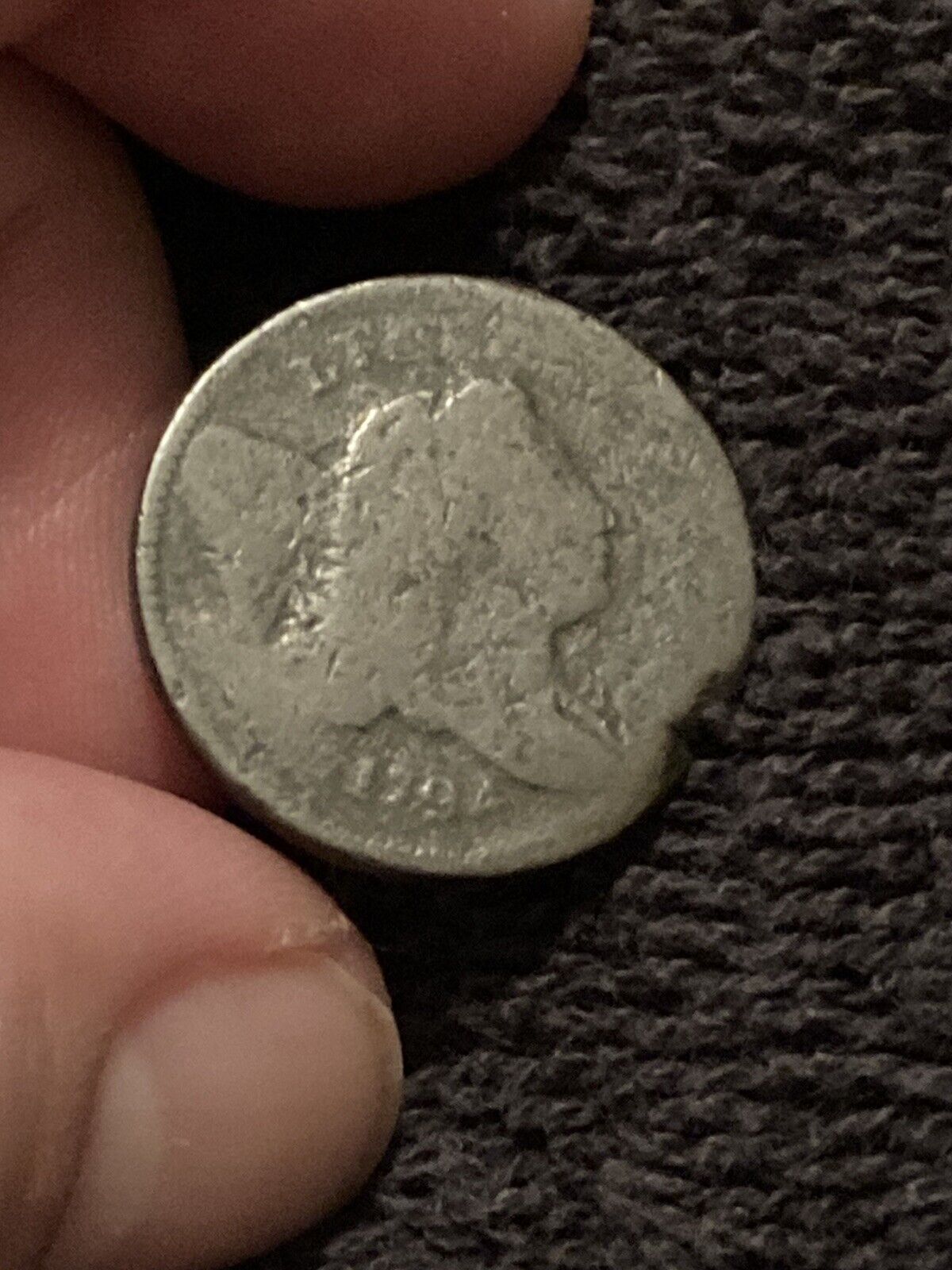 1794 liberty cap half cent 1/2c C-4A R-3 Error RagClip Clipped planchet Edge Lrt - Fresh Stock Dated February 2026