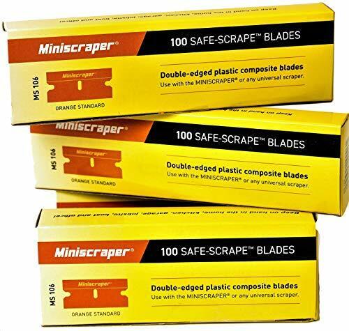 Plastic Razor Scraper Blades Double Edged (1 Pack) - Fresh Stock Dated February 2026