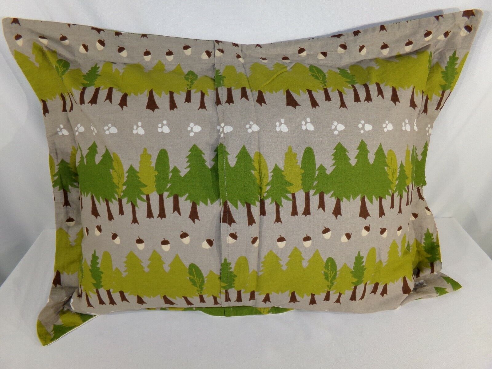 One 1 GREEN GORILLA Green Blue STANDARD PILLOW SHAM Kids Organic Cotton Animals - Fresh Stock Dated February 2026