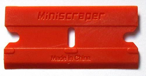 Plastic Razor Scraper Blades Double Edged (1 Pack) - Fresh Stock Dated February 2026