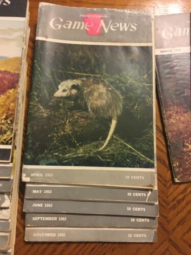 Huge lot of 38+ 1950s Pennsylvania Game News Issues Dr. Earle Poole Bird Covers - Fresh Stock Dated December 2025