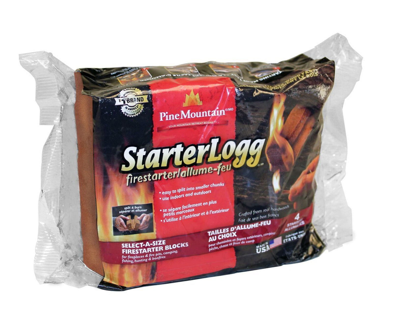 24Pc Starter Log Firestarter Fireplace Firelighter Fire Logs Wood Stove Campfire - Fresh Stock Dated December 2025