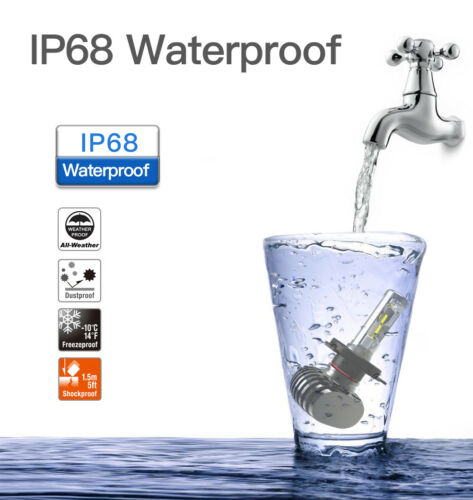 H9 H8 H11 For Kawasaki Ninja ZX10R 2006-2010 LED Headlight Bulbs High Low Beam - Fresh Stock Dated February 2026