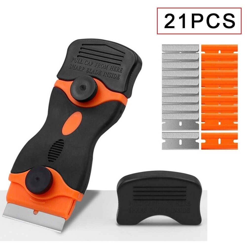 Paint Scraper Glass Clean Double Edge Razor Blade Sticker Removal Tool - Fresh Stock Dated December 2025