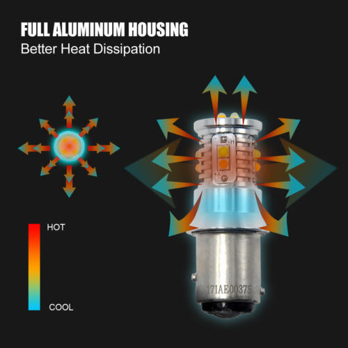 Lasfit 1157 2357A LED Bulbs for Motorcycle Front Turn Signal Light Switchback - Fresh Stock Dated February 2026