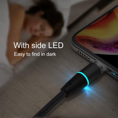 NetDot Gen12 Magnetic Fast Charging Data Transfer Cable Compatible 5ft/Black - Fresh Stock Dated February 2026