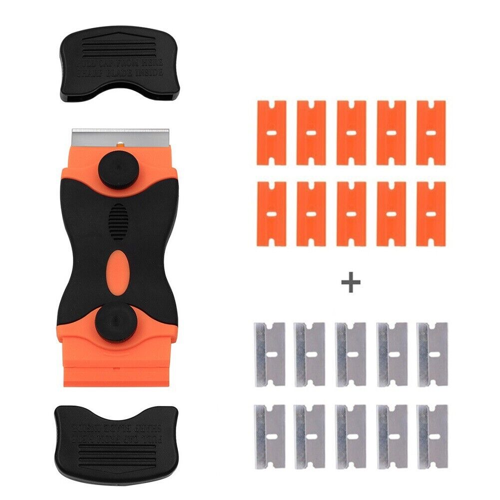 Paint Scraper Glass Clean Double Edge Razor Blade Sticker Removal Tool - Fresh Stock Dated December 2025