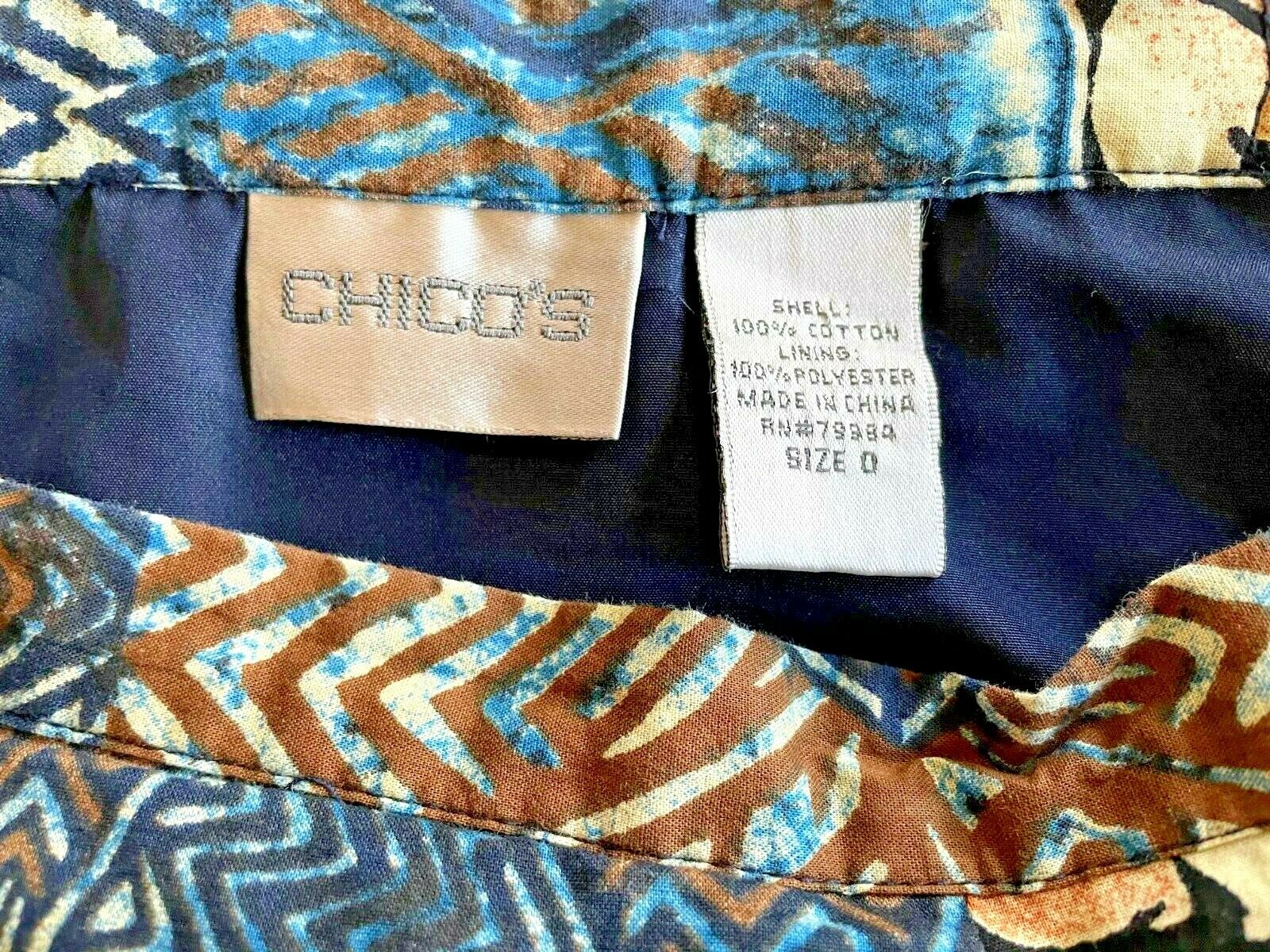 Vintage CHICO's Maxi Batik Design Skirt - Fresh Stock Dated February 2026