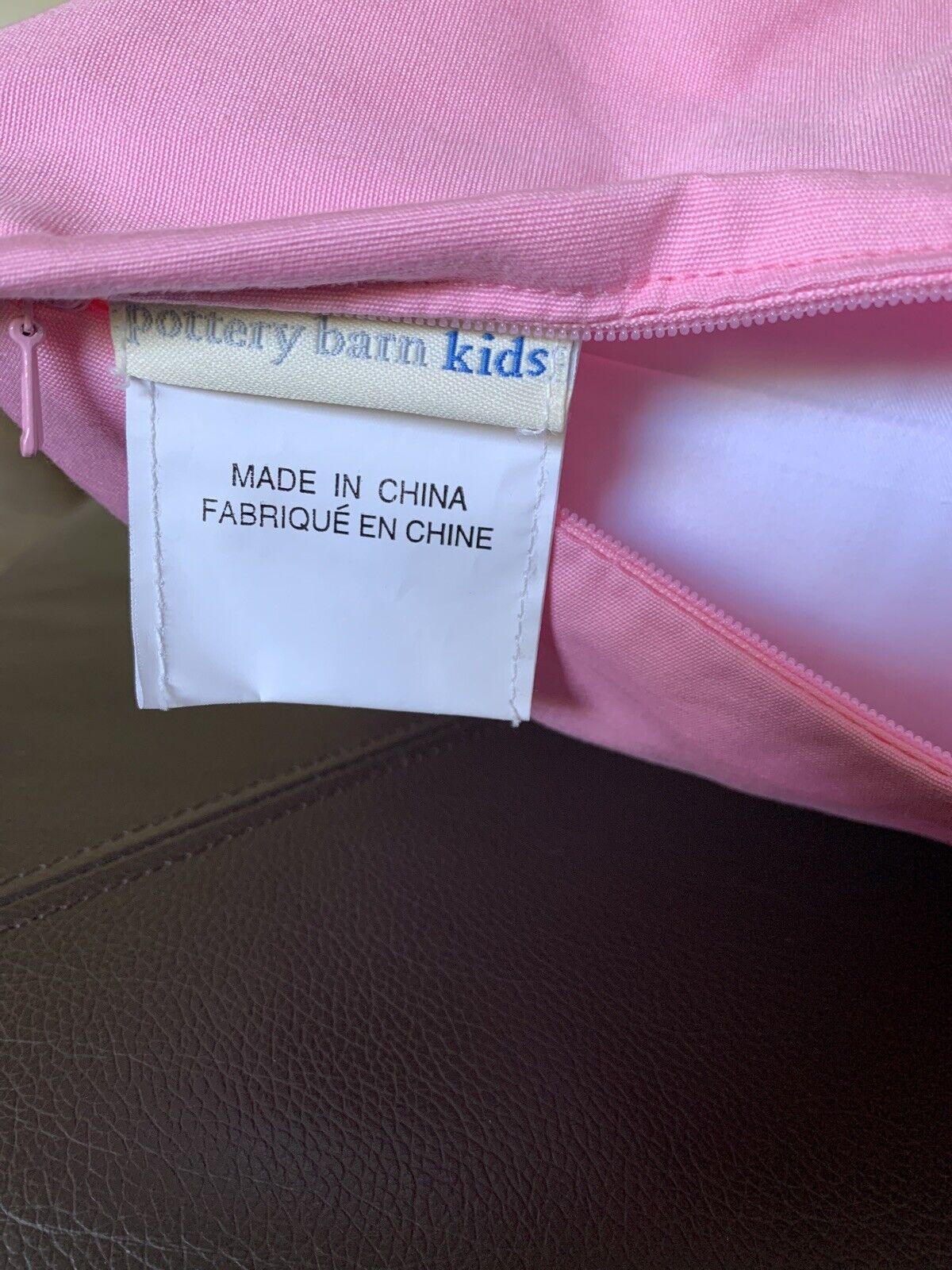 Pottery Barn Kids Pink Embroidered Flower Patches SHAM 16x16 Cover & Insert - Fresh Stock Dated February 2026