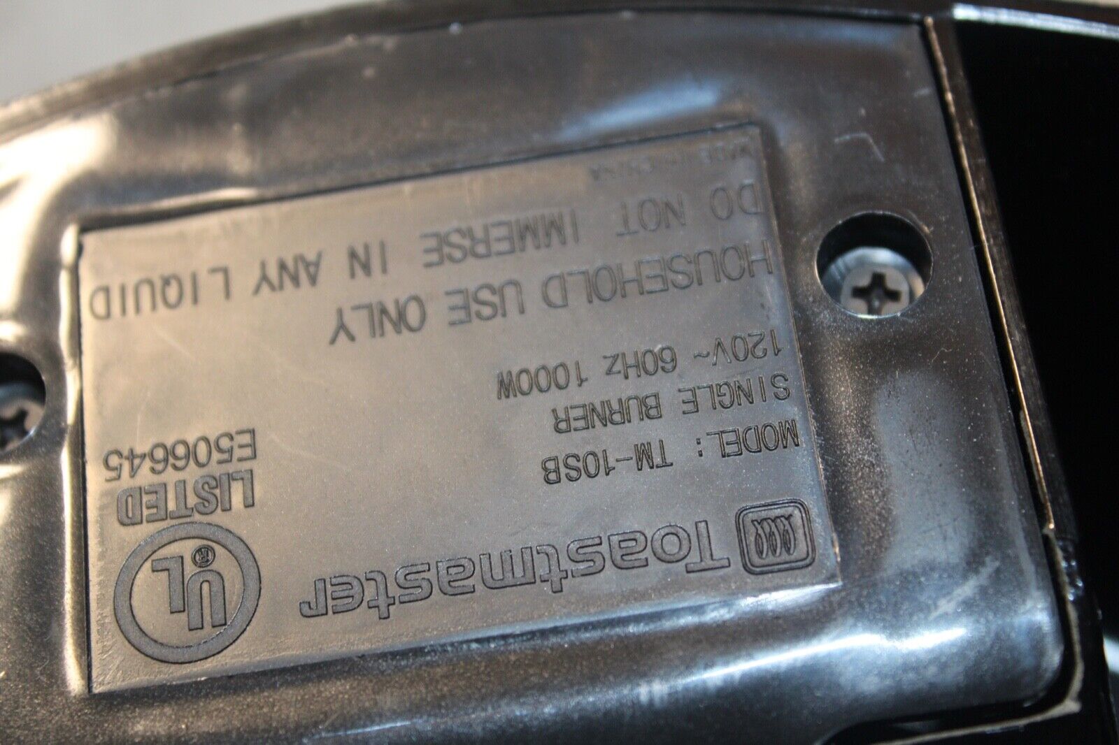 Toastmaster TM-10SB Single Serve Burner College Dorm Hot Plate New NO Box 750W - Fresh Stock Dated February 2026