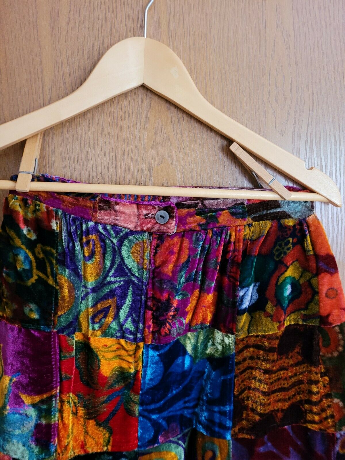 1960s Women's Jantzen Velvet Patchwork Skirt & unmarked Velvet top - Fresh Stock Dated March 2026