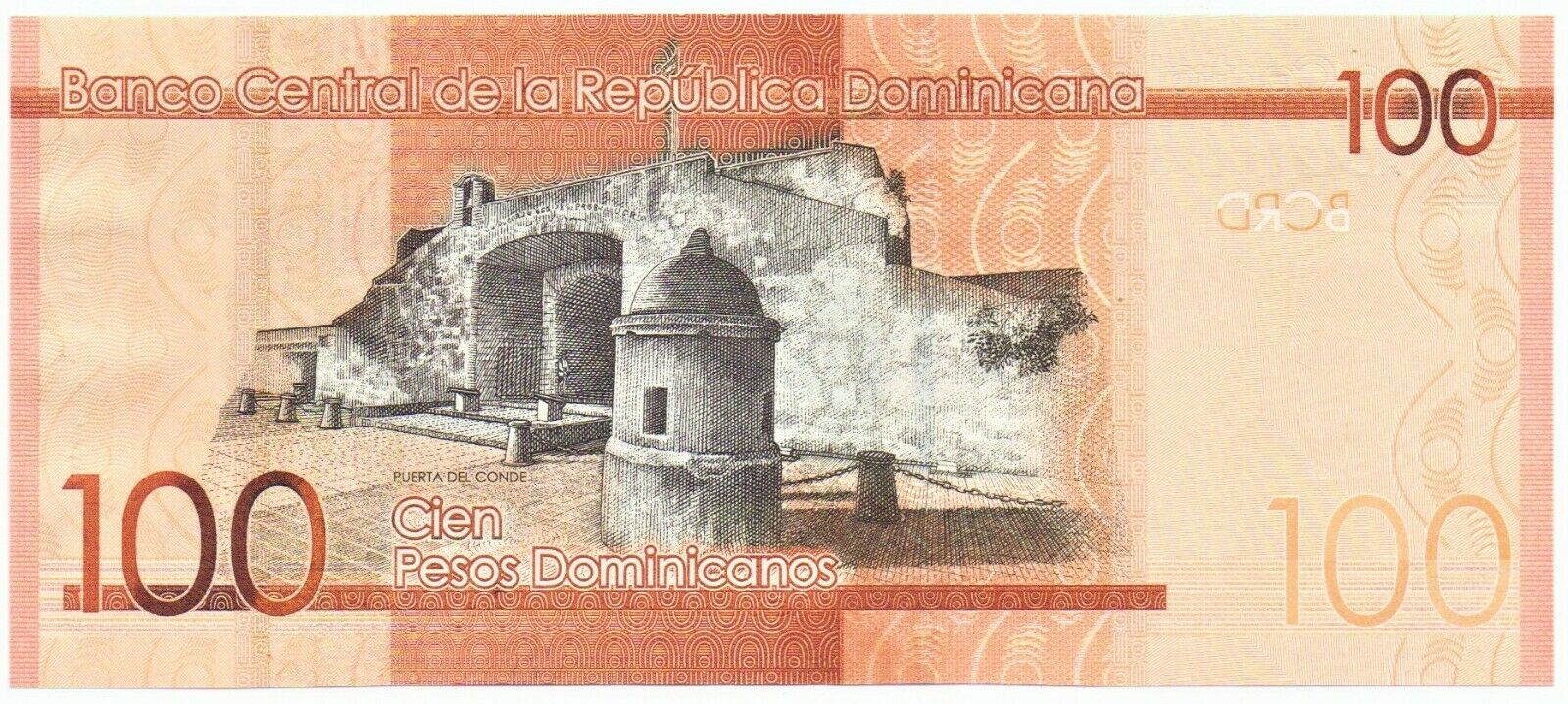 Dominican Republic 100 Pesos Banknote 2014 as pictured - Fresh Stock Dated February 2026