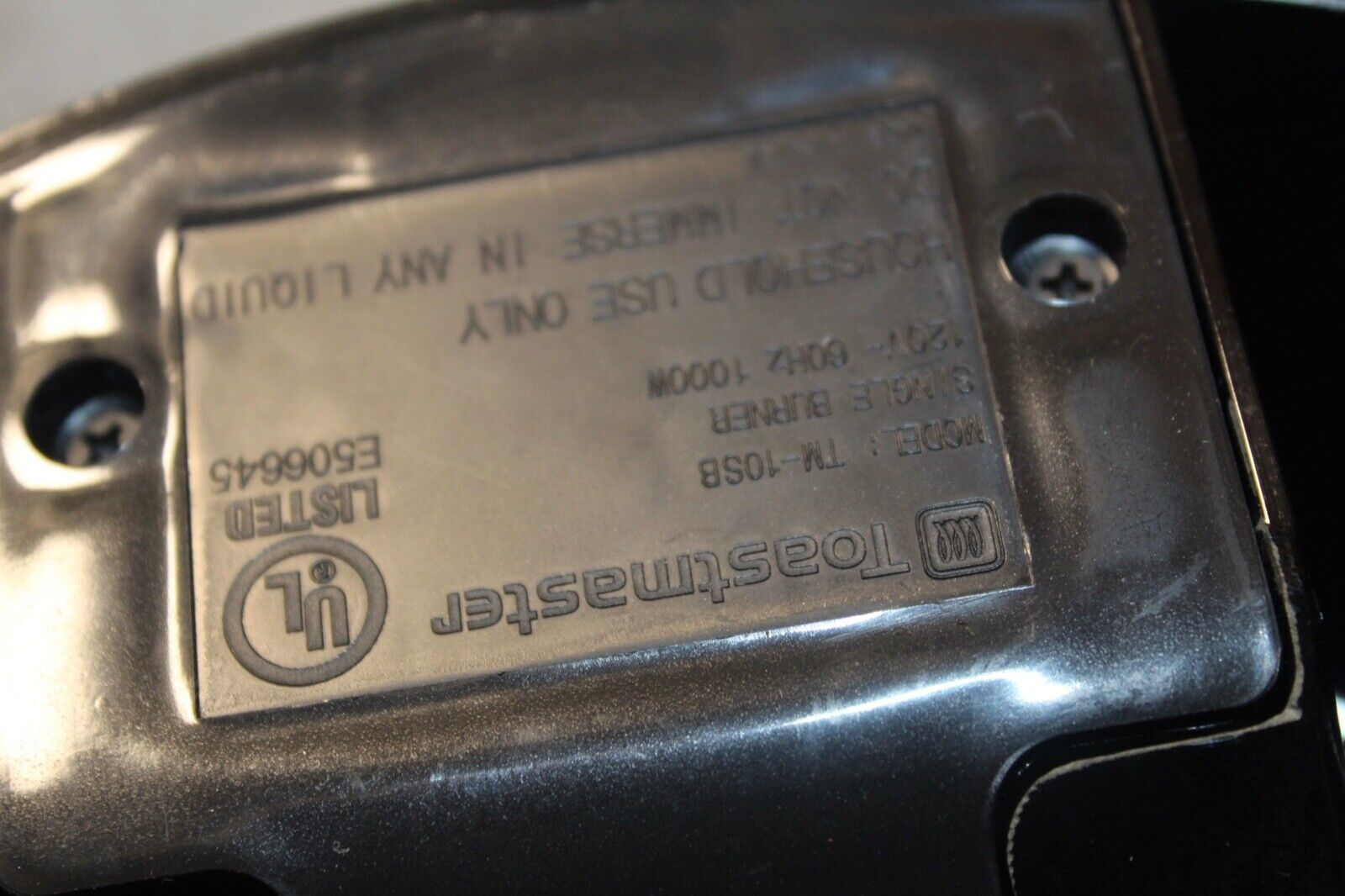 Toastmaster TM-10SB Single Serve Burner College Dorm Hot Plate New NO Box 750W - Fresh Stock Dated February 2026