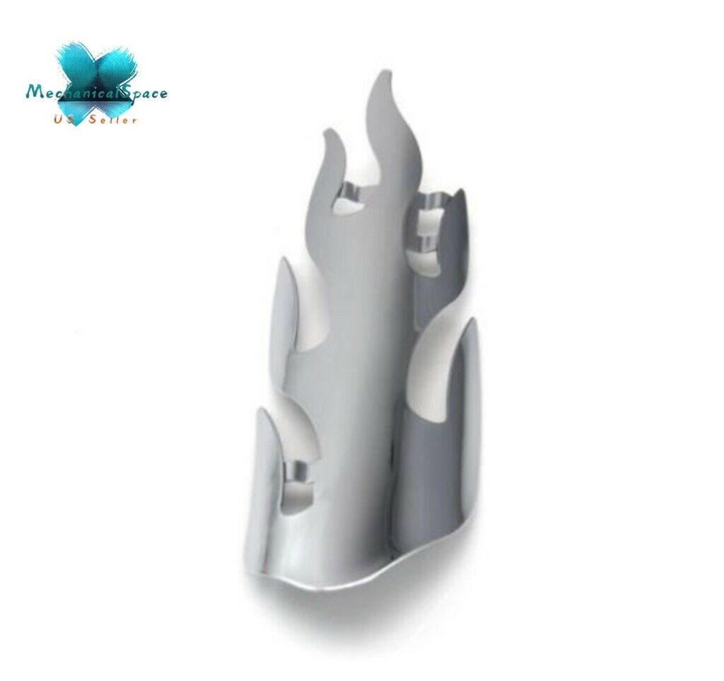 Motorcycle Chrome Exhaust Muffler Pipe Heat Shield Cover Heel Guard For Harley - Fresh Stock Dated February 2026