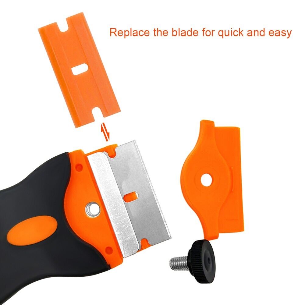 Paint Scraper Glass Clean Double Edge Razor Blade Sticker Removal Tool - Fresh Stock Dated December 2025