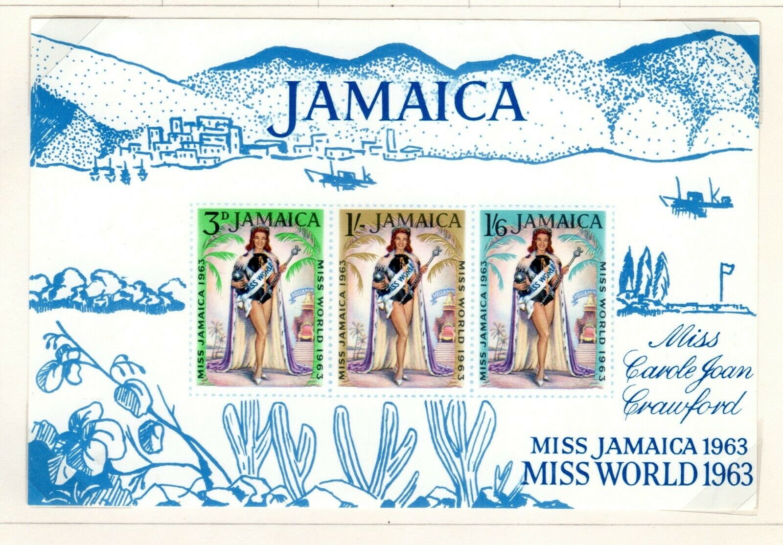Jamaica Scott 197//247 Used on 2 Album Pages Issued 1962-1965 - Fresh Stock Dated December 2025