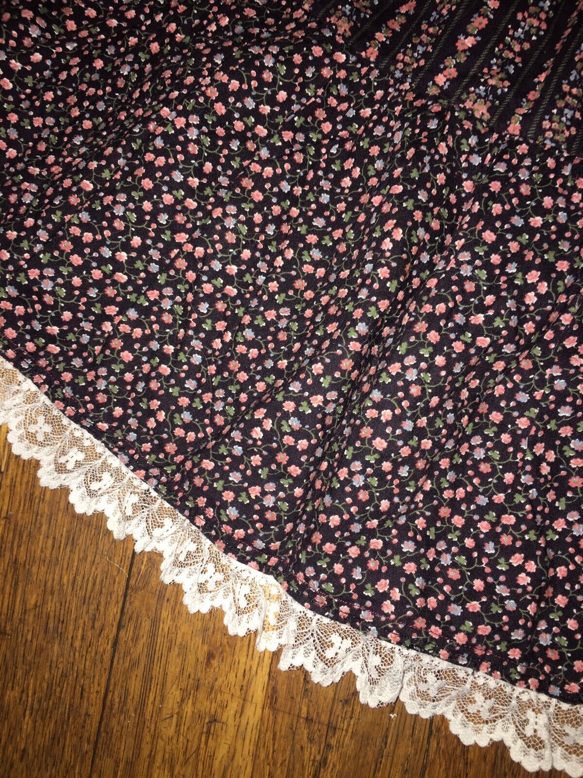 Vintage Gunne Sax Style  Floral Prairie Tiered Ruffled Calico  SKIRT - Fresh Stock Dated March 2026