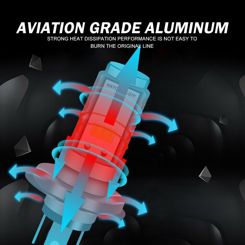 Fanless H4 9003 LED Headlight Hi/Low Beam Bulb Fit Motorcycle Super Bright White - Fresh Stock Dated February 2026