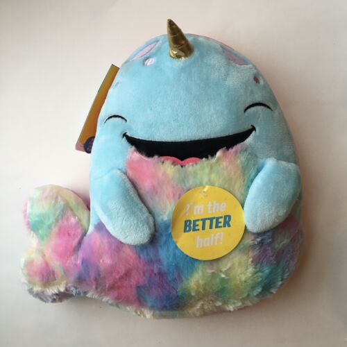 NEW Double Sided Plush Mermaid Pillow Rainbow Colors “I'm the Better Half” - Fresh Stock Dated December 2025