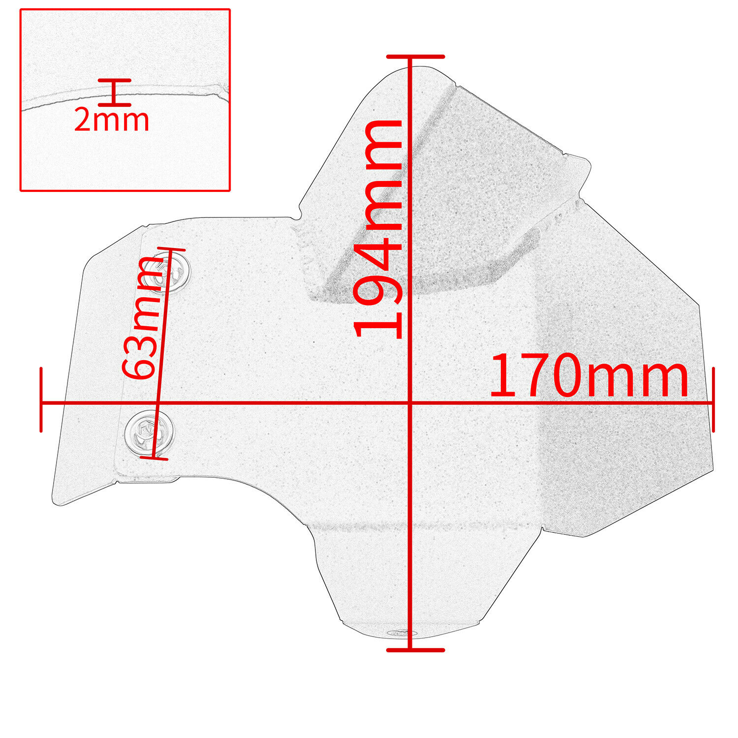 Rear Shock heat shield Exhaust pipe protection For KTM 790 890 ADV S R 2018-2022 - Fresh Stock Dated February 2026