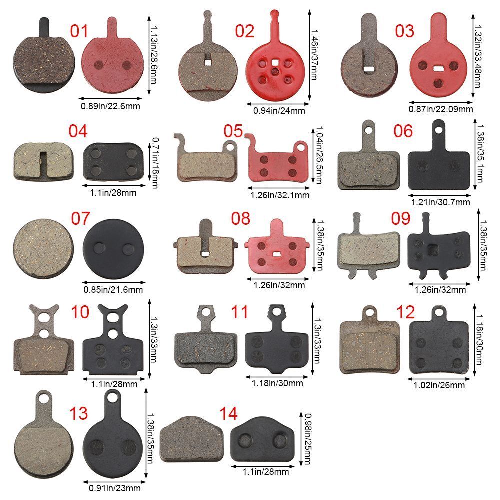 Hot MTB Bike Disc Cycling Accessories Bicycle Brake Pads Universal Block - Fresh Stock Dated February 2026