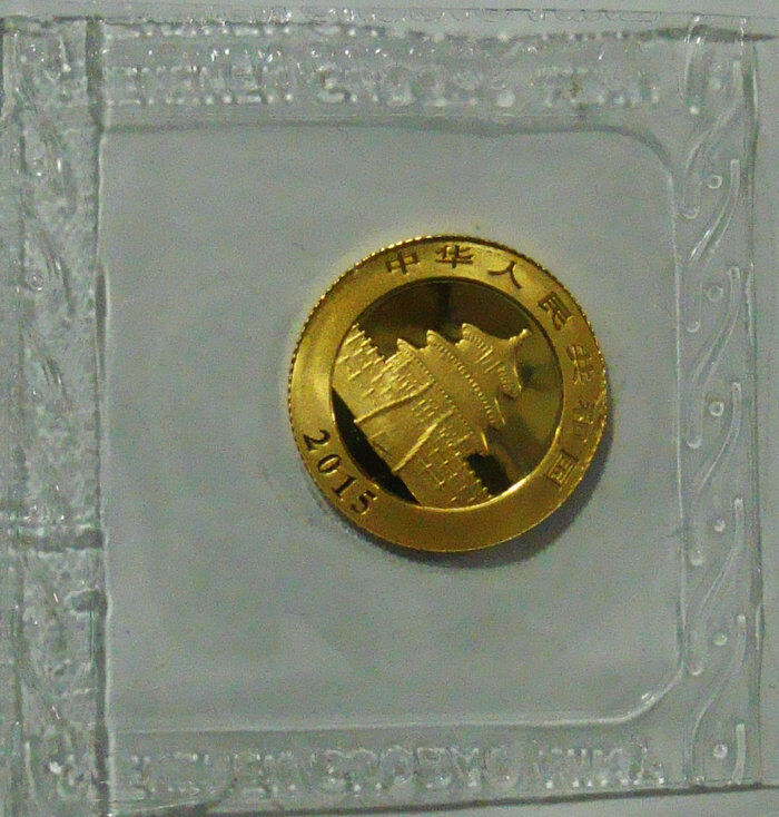 2015 1/10oz China gold panda coin mint sealed - Fresh Stock Dated February 2026