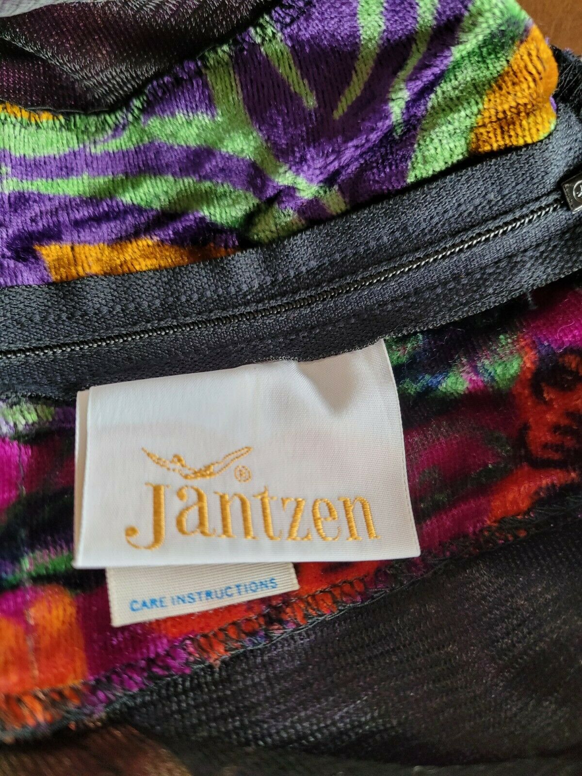 1960s Women's Jantzen Velvet Patchwork Skirt & unmarked Velvet top - Fresh Stock Dated March 2026