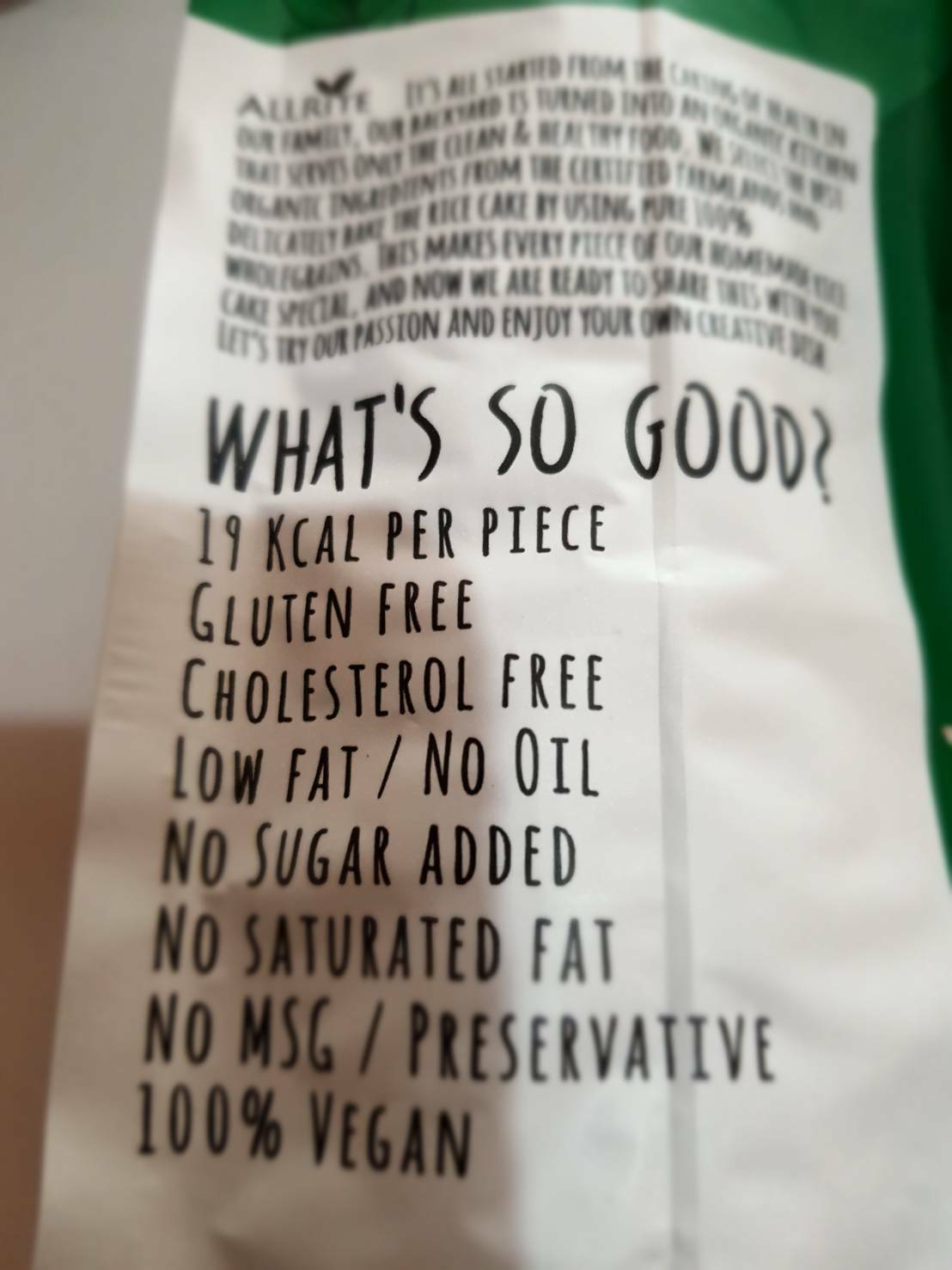 Rice cakes Organic 5 Grains 76 g.1 Pack/14 Pices.19Kcal/Pieces - Fresh Stock Dated December 2025