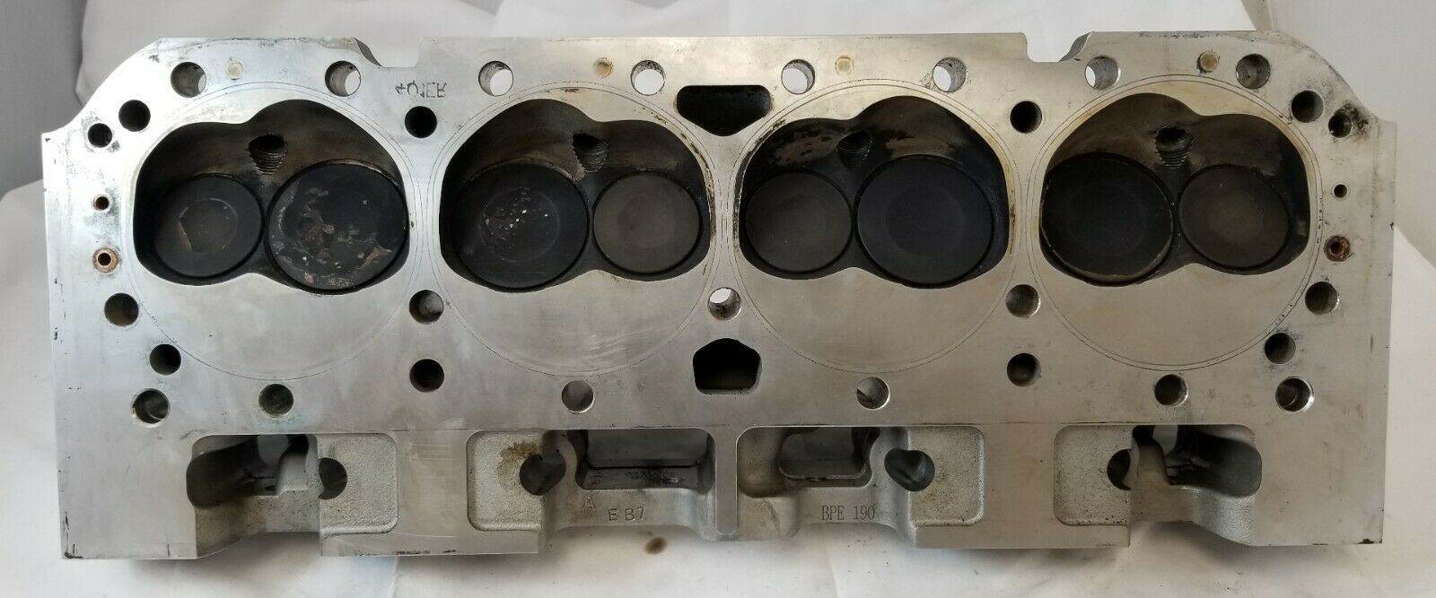 Used - SB Chevy Aluminum Cylinder Head - 195cc - Partially Assembled - P/N H8002 - Fresh Stock Dated February 2026