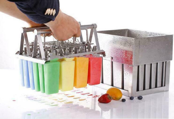 20pcs Stainless Steel Molds Ice Lolly Popsicle Ice Cream Stick Holder Industrial - Fresh Stock Dated February 2026
