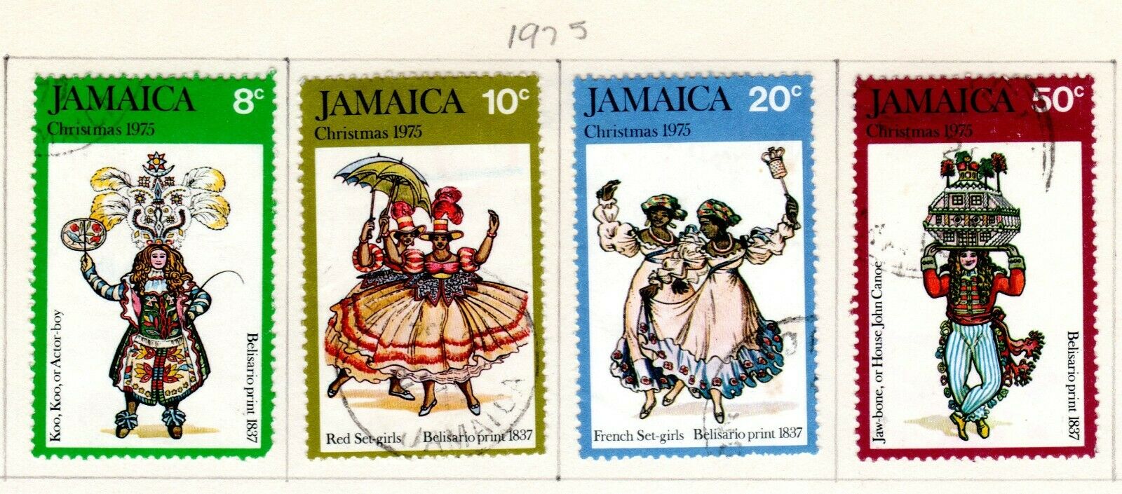 Jamaica Scott 383//444 Mostly Used on 4 Album Pages Issued 1974-1978 - Fresh Stock Dated December 2025