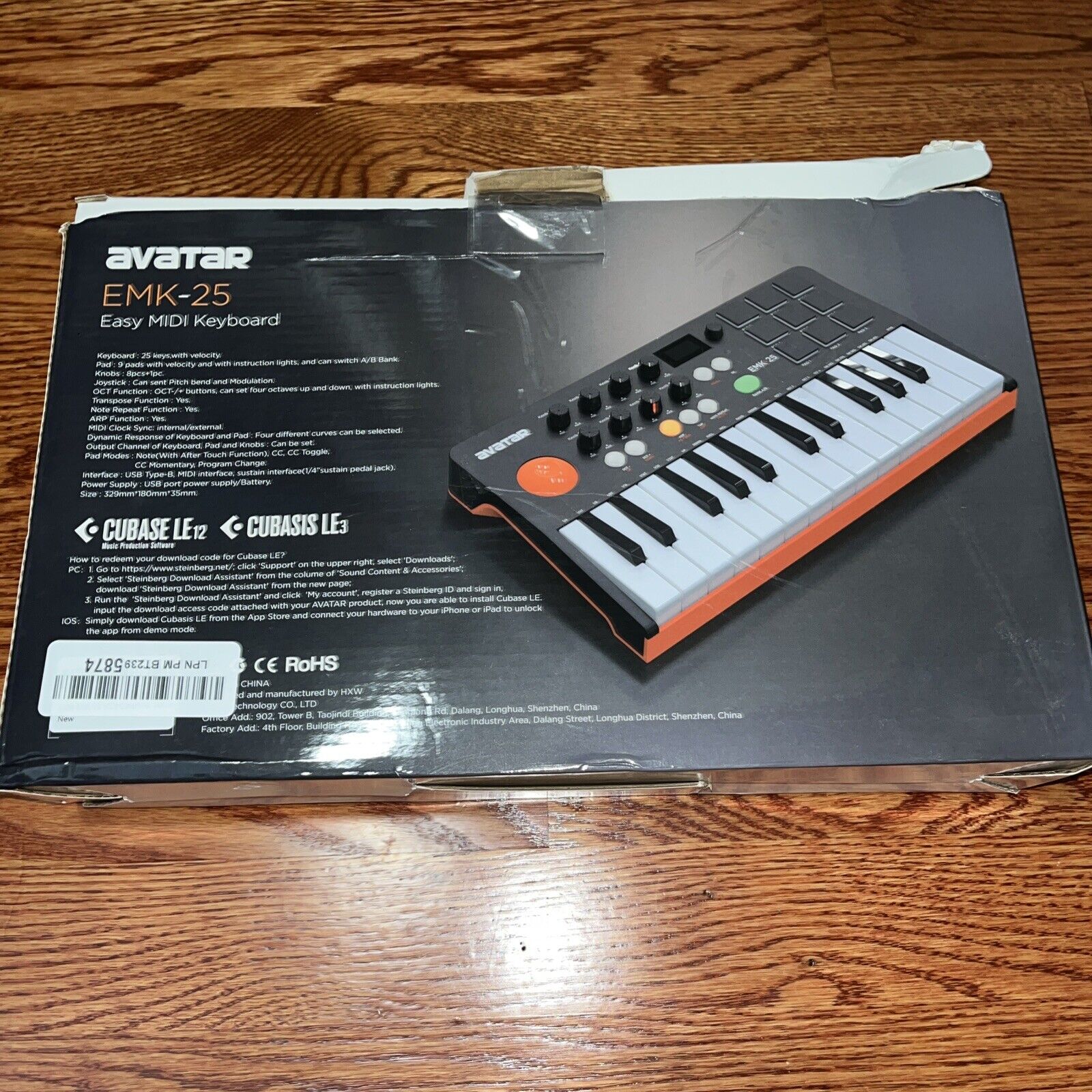 Avatar EMK-25 USB MIDI Keyboard Controller With Bluetooth - Fresh Stock Dated February 2026