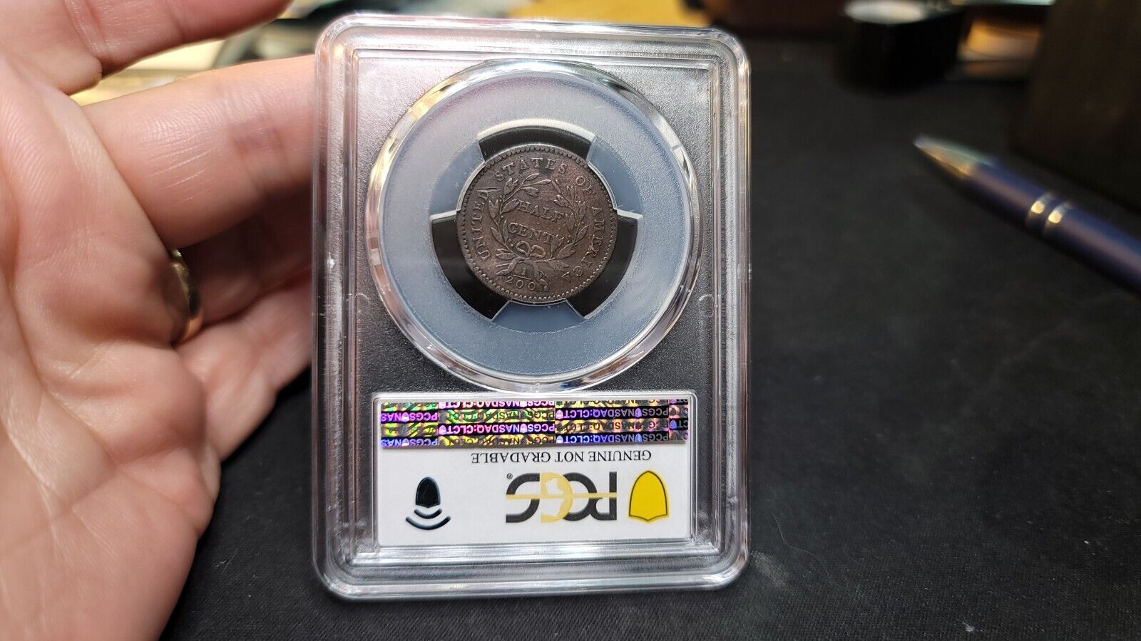 1794 Normal Head, Small Letters Edge, Half Cent 1/2C C-3a, B-5b PCGS VG Scratch - Fresh Stock Dated February 2026