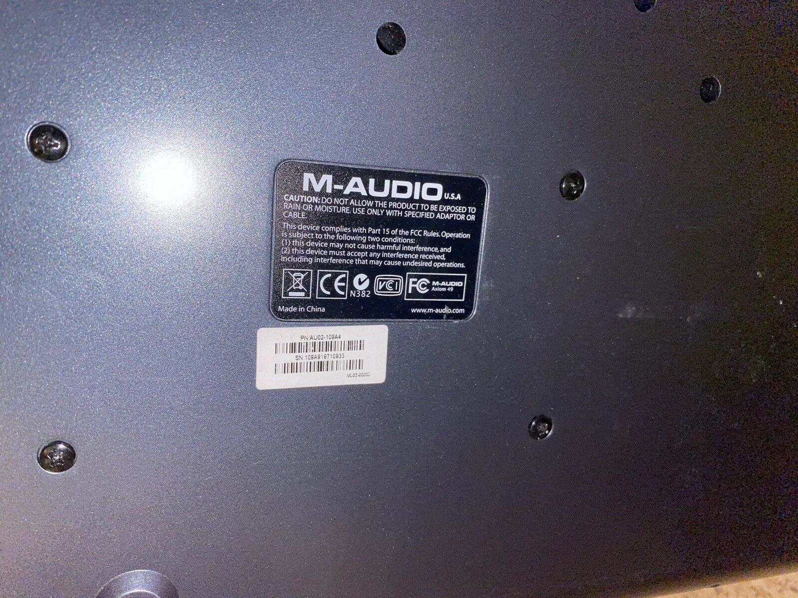 M-Audio Axiom 49 Key Semi Weighted USB MIDI Controller W/ Cables & Box - Fresh Stock Dated February 2026