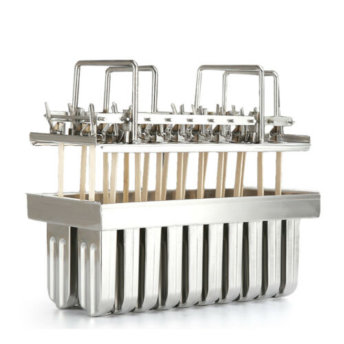 20pcs Stainless Steel Ice Cream Sticks Mold Ice Lolly Popsicle Mold Pop Holder - Fresh Stock Dated December 2025