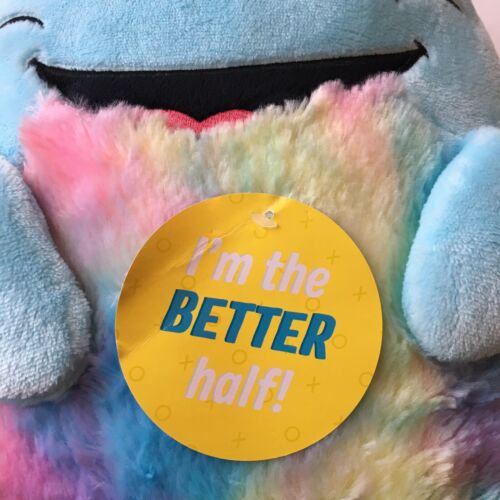 NEW Double Sided Plush Mermaid Pillow Rainbow Colors “I'm the Better Half” - Fresh Stock Dated December 2025
