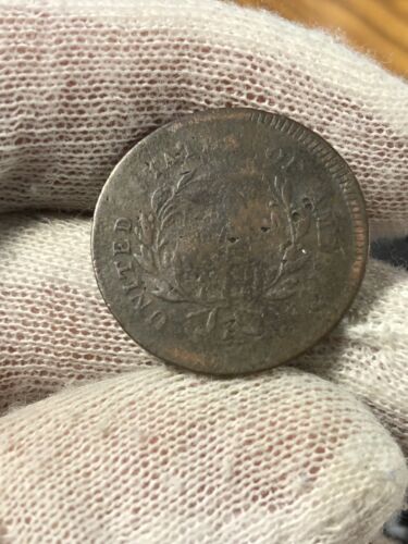 1795 HALF CENT - PLAIN EDGE, PUNCTUATED DATE, WITH POLE G+ (UNCERTIFIED) - Fresh Stock Dated December 2025