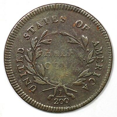 1795 C-6a R-2 Thin Planchet, No Pole Liberty Cap Half Cent Coin 1/2c - Fresh Stock Dated February 2026