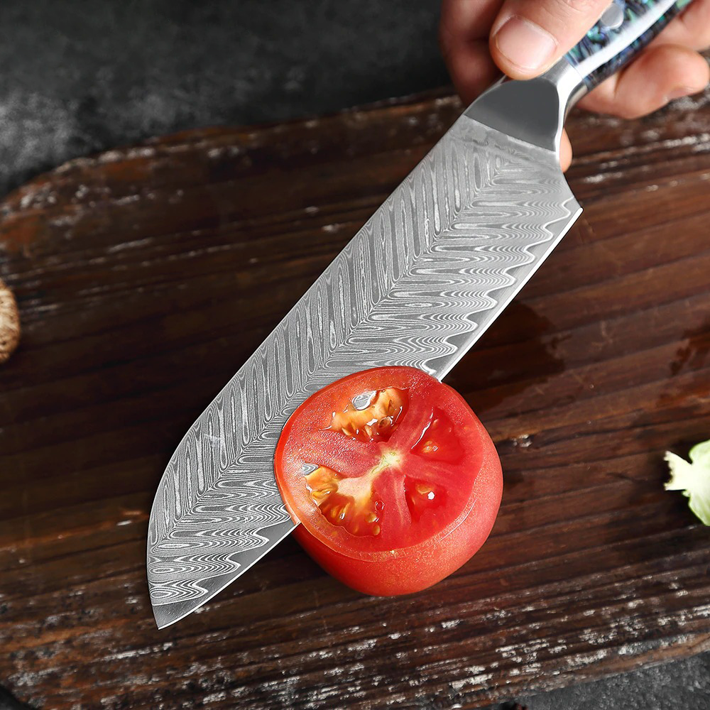 7In Chef Santoku Knife 67Layers VG10 Damascus Steel Kitchen Knives Free Shipping - Fresh Stock Dated December 2025